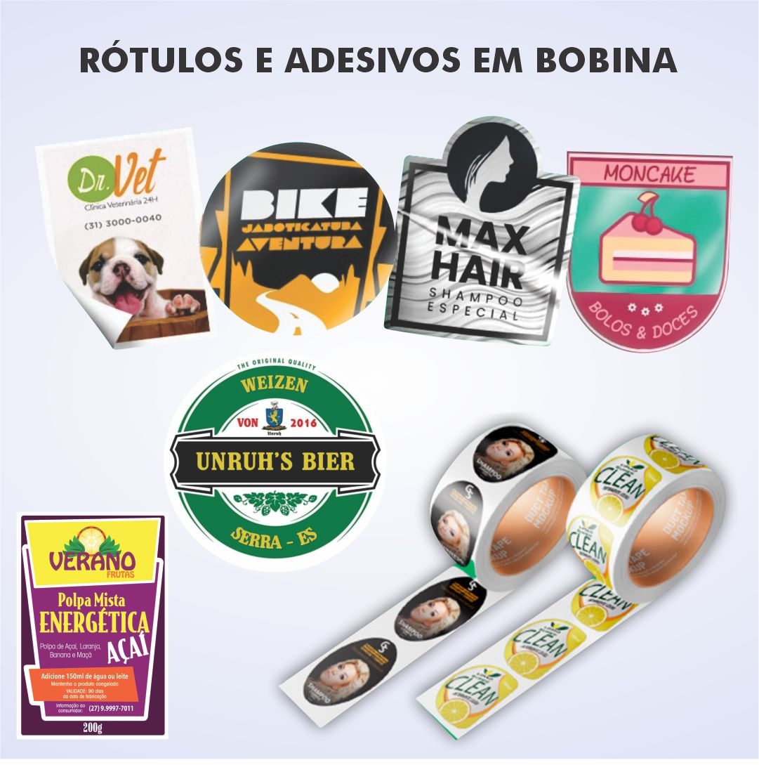 Adesivos em bobina